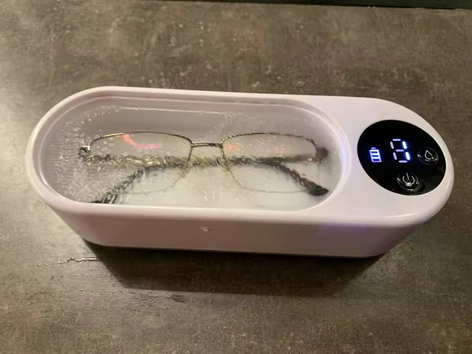 Glasses being cleaned in Purioxa Pro